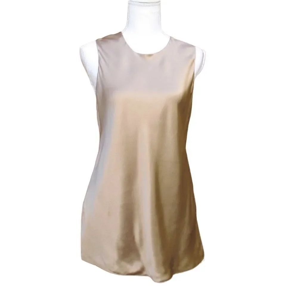NWT Sies Marjan Silk Charmeuse Bias Cut Tunic Top